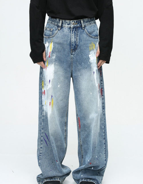 Load image into Gallery viewer, Painting Jeans with Pockets

