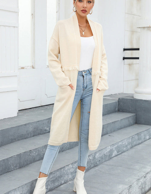 Load image into Gallery viewer, Angel Wings Open Front Pocketed Cardigan
