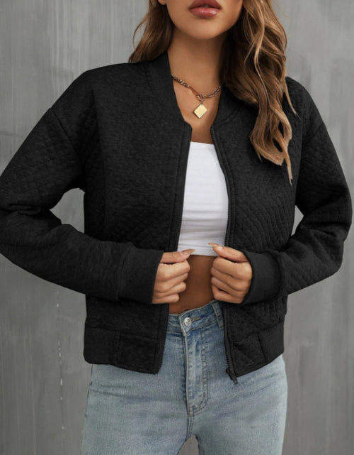 Load image into Gallery viewer, Zip Up Long Sleeve Jacket
