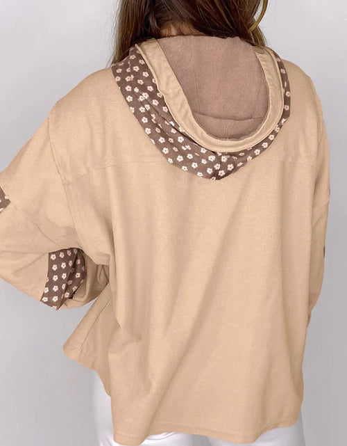 Load image into Gallery viewer, Drawstring Star Long Sleeve Hoodie
