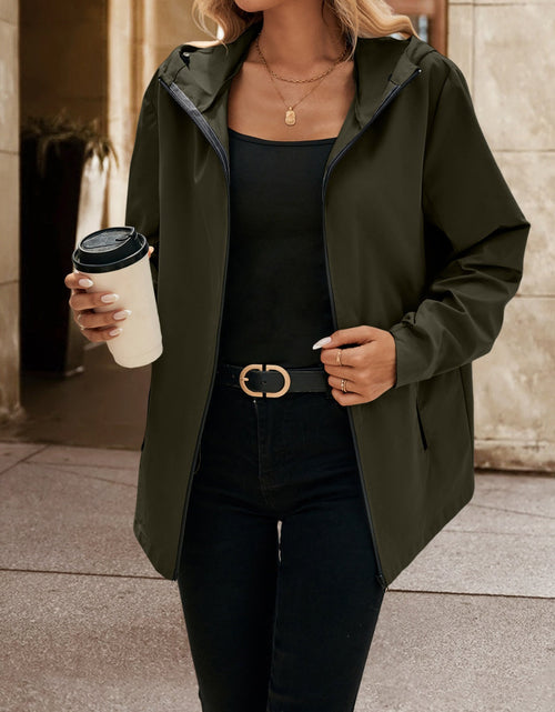 Load image into Gallery viewer, Ivy Lane Pocketed Zip Up Hooded Jacket
