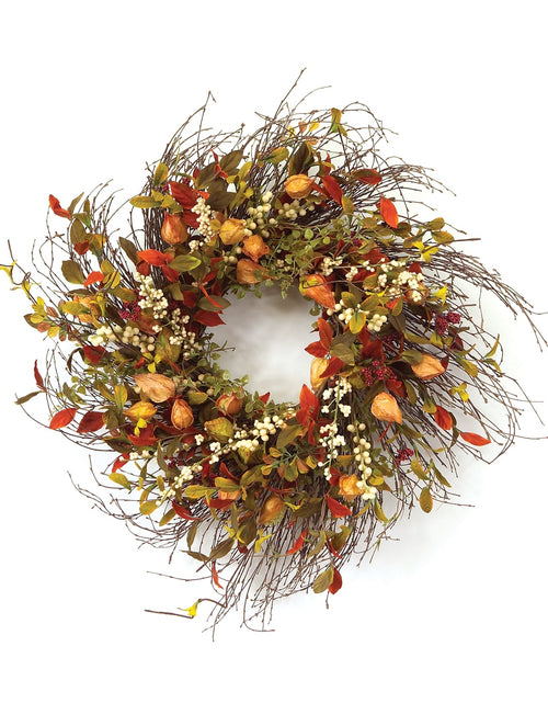 Load image into Gallery viewer, Cape Gooseberry Wreath 20"D
