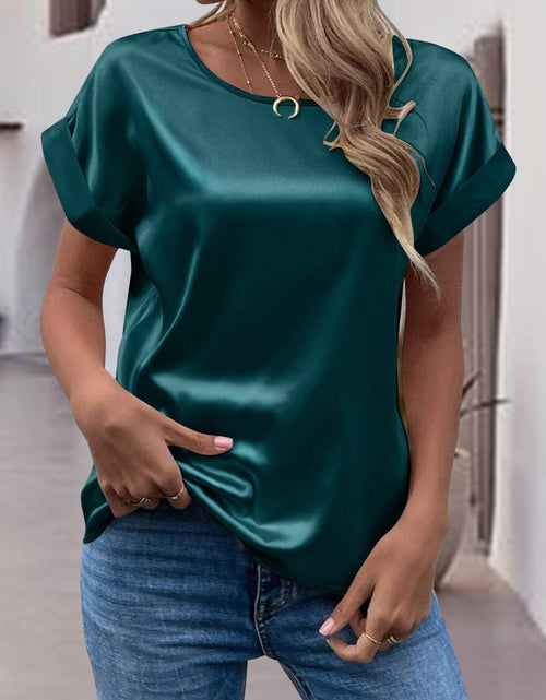 Load image into Gallery viewer, Round Neck Short Sleeve T-Shirt

