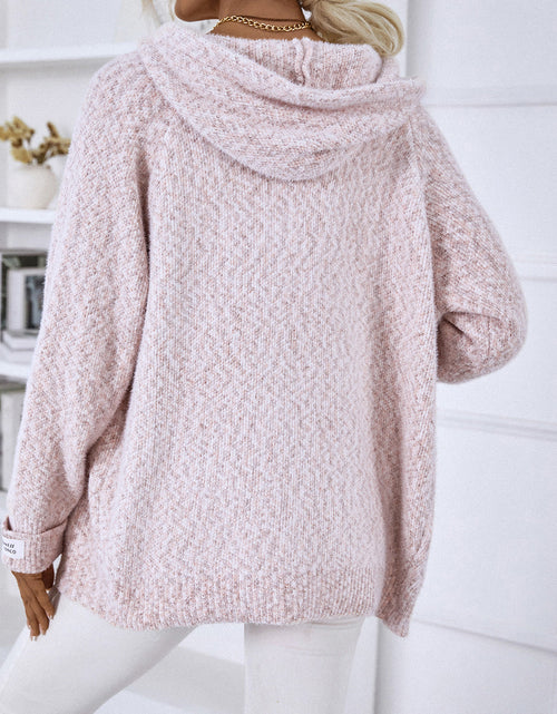 Load image into Gallery viewer, Zip-Up Hooded Sweater
