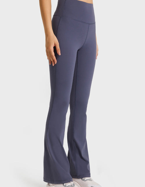 Load image into Gallery viewer, Millennia Elastic Waist Flare Yoga Pants
