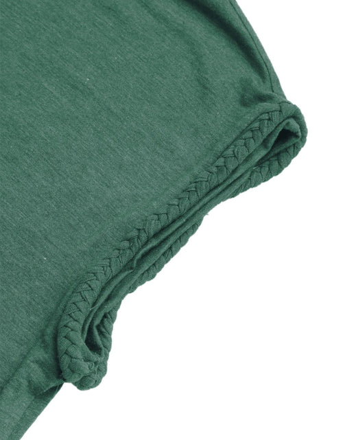 Load image into Gallery viewer, Perfee Round Neck Cap Sleeve T-Shirt
