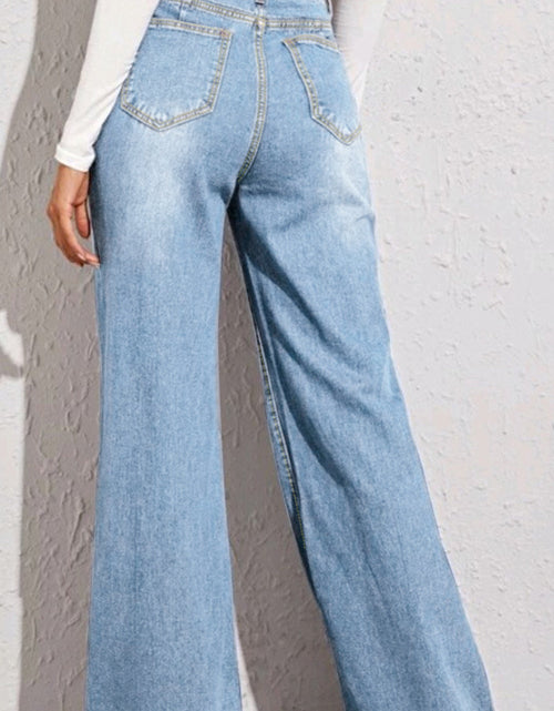 Load image into Gallery viewer, High Waist Wide Leg Jeans
