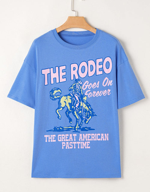 Load image into Gallery viewer, Graphic Round Neck Short Sleeve T-Shirt
