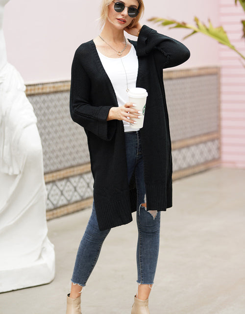 Load image into Gallery viewer, Open Front Long Sleeve Cardigan
