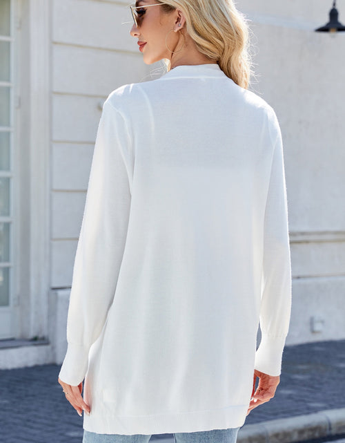 Load image into Gallery viewer, Open Front Long Sleeve Cardigan
