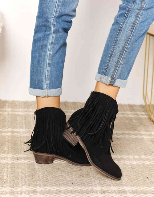 Load image into Gallery viewer, Legend Women's Fringe Cowboy Western Ankle Boots
