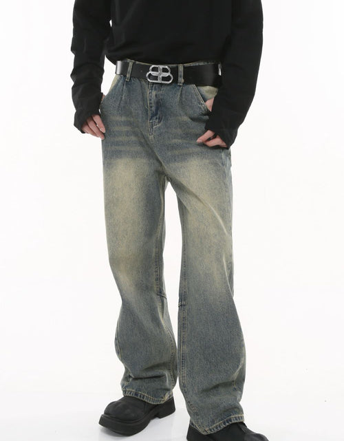 Load image into Gallery viewer, Wide Leg Men's Jeans with Pockets
