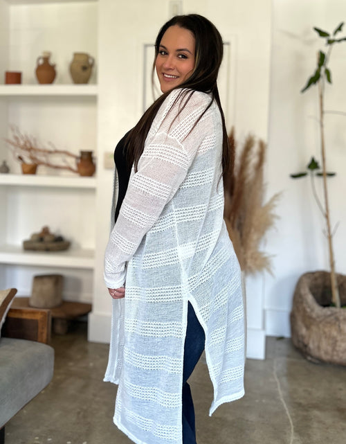 Load image into Gallery viewer, Double Take Full Size Open Front Longline Cardigan
