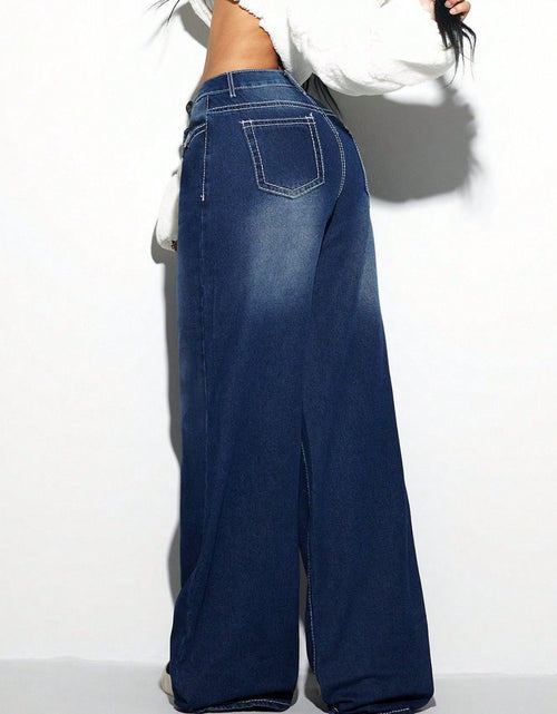 Load image into Gallery viewer, Cross Wide Leg Jeans
