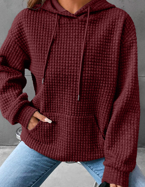 Load image into Gallery viewer, Dropped Shoulder Pocketed Hoodie
