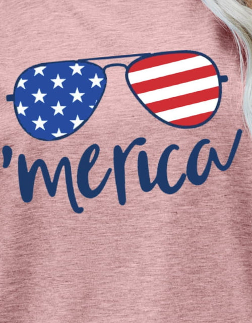 Load image into Gallery viewer, US Flag Glasses Graphic Tee
