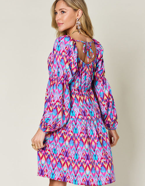 Load image into Gallery viewer, Double Take Full Size Printed Long Sleeve Dress
