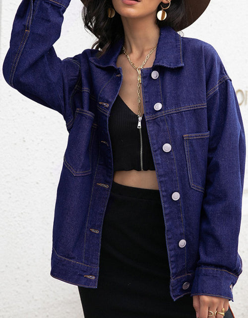 Load image into Gallery viewer, Buttoned Denim Jacket
