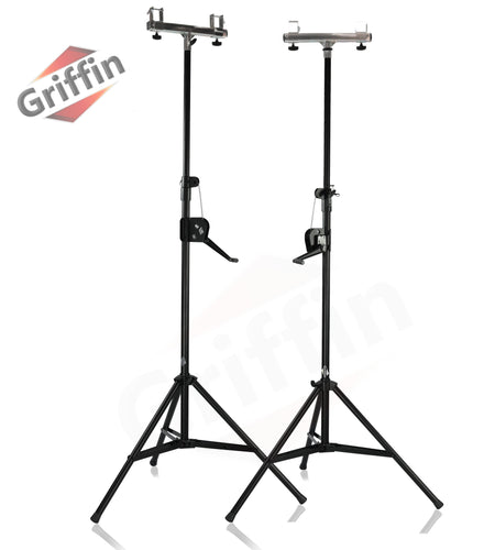 Light Trussing Stands by GRIFFIN - T Adapter DJ Booth Kit & Truss System for Lighting Cans & Speakers - Pro-Audio Stage Platform Hardware Mounting Kit by GeekStands.com