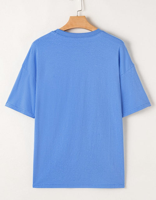 Load image into Gallery viewer, Graphic Round Neck Short Sleeve T-Shirt
