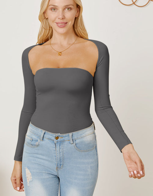 Load image into Gallery viewer, Cutout Raglan Sleeve Bolero and Tube Top

