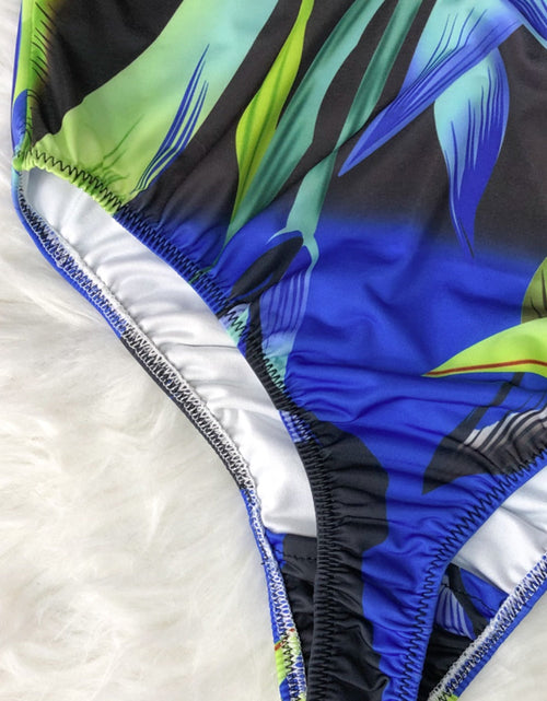 Load image into Gallery viewer, Printed Halter Neck One-Piece Swimwear

