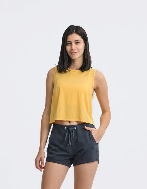 Load image into Gallery viewer, Millennia Round Neck Cropped Active Tank
