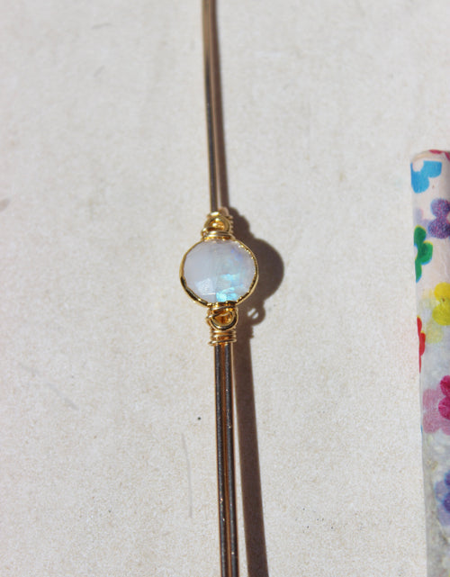 Load image into Gallery viewer, Moonstone Joint Holder by Toasted Jewelry
