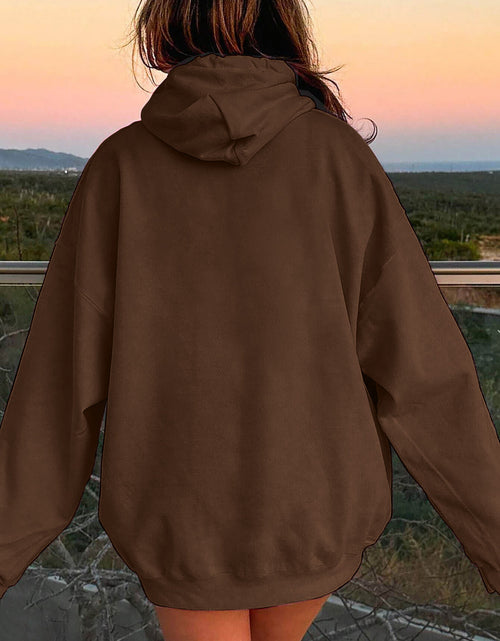 Load image into Gallery viewer, Drawstring Dropped Shoulder Hoodie
