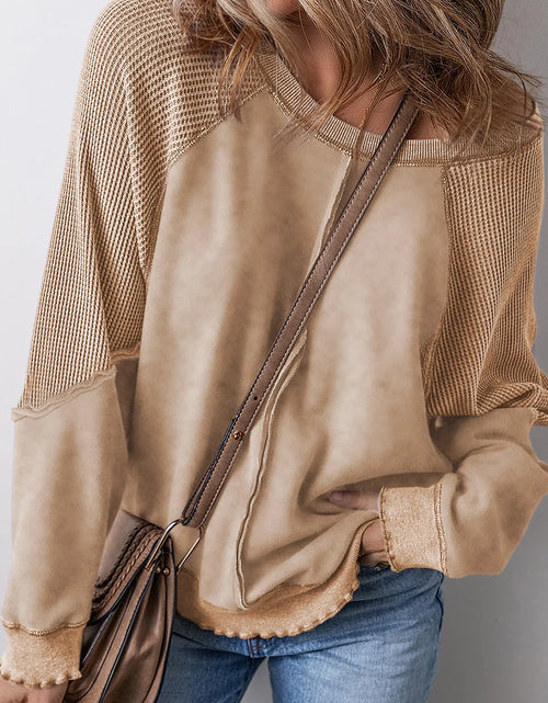 Load image into Gallery viewer, Exposed Seam Long Sleeve Sweatshirt
