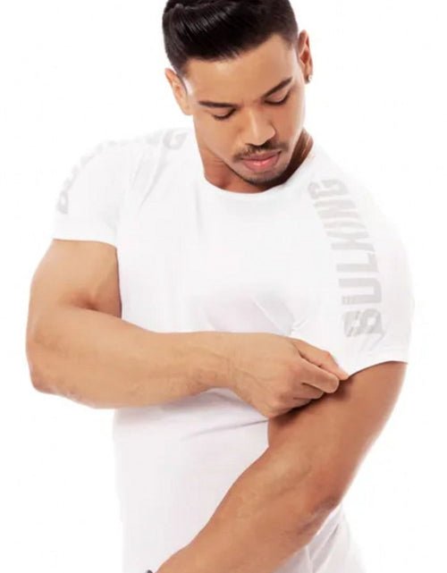 Load image into Gallery viewer, Men's Plus Size Letter Round Neck Short Sleeve T-Shirt
