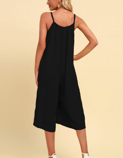 Load image into Gallery viewer, Spaghetti Strap Scoop Neck Jumpsuit

