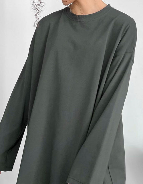 Load image into Gallery viewer, Round Neck Long Sleeve T-Shirt

