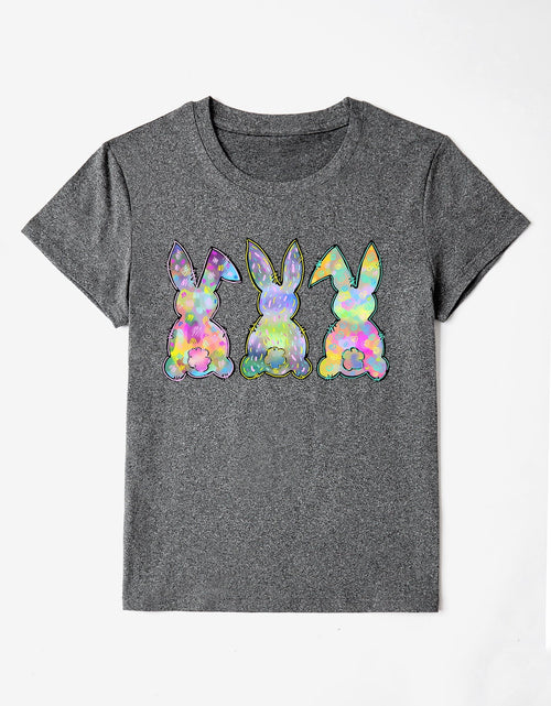 Load image into Gallery viewer, Rabbit Round Neck Short Sleeve T-Shirt

