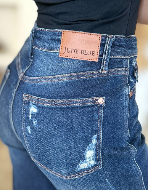 Load image into Gallery viewer, Judy Blue Full Size High Waist Rigid Magic Heavy Destroy Straight Jeans
