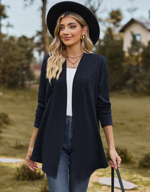 Load image into Gallery viewer, Open Front Long Sleeve Cardigan
