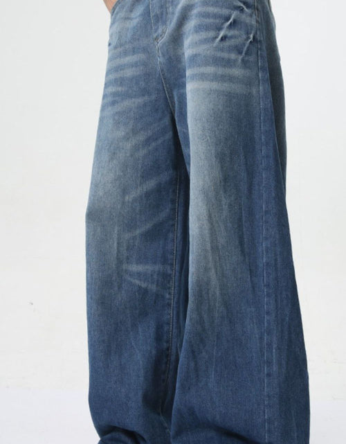 Load image into Gallery viewer, Wide Leg Men's Jeans with Pockets
