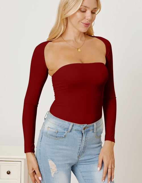 Load image into Gallery viewer, Cutout Raglan Sleeve Bolero and Tube Top
