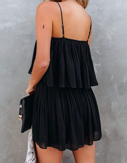 Load image into Gallery viewer, Ruched Spaghetti Strap Romper
