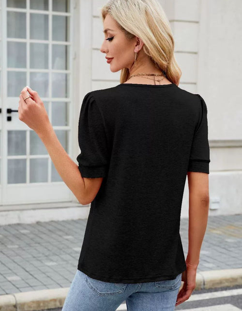 Load image into Gallery viewer, Round Neck Short Sleeve T-Shirt
