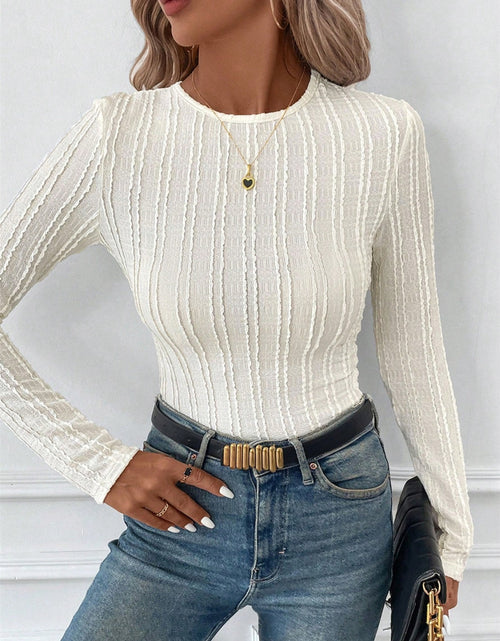 Load image into Gallery viewer, Round Neck Long Sleeve Top
