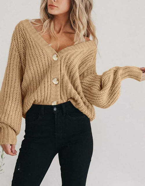 Load image into Gallery viewer, Button Up Long Sleeve Cardigan
