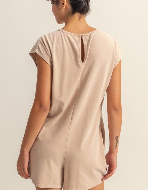 Load image into Gallery viewer, HYFVE Round Neck Cap Sleeve Relaxed Fit Breezy Romper
