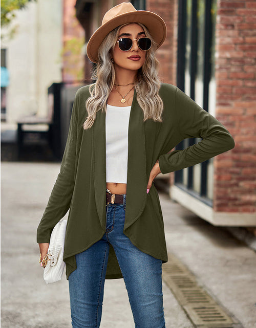 Load image into Gallery viewer, Open Front Long Sleeve Cardigan
