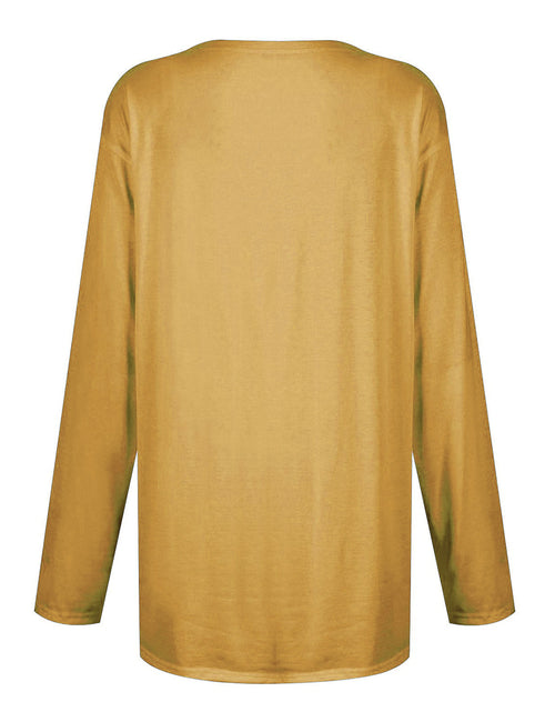 Load image into Gallery viewer, Full Size Pocketed Round Neck Long Sleeve T-Shirt
