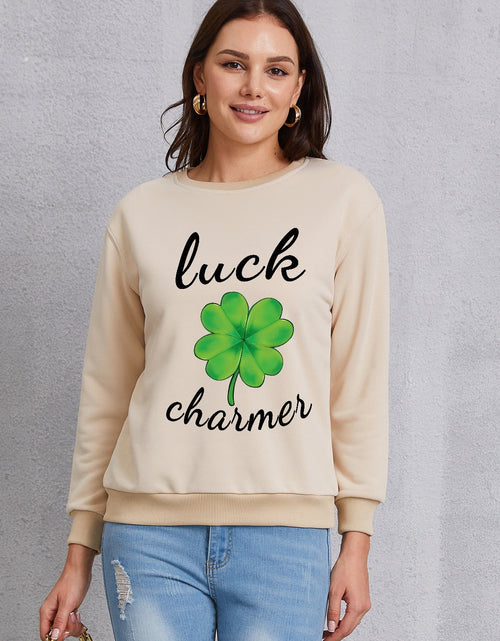 Load image into Gallery viewer, LUCK CHARMER Round Neck Sweatshirt
