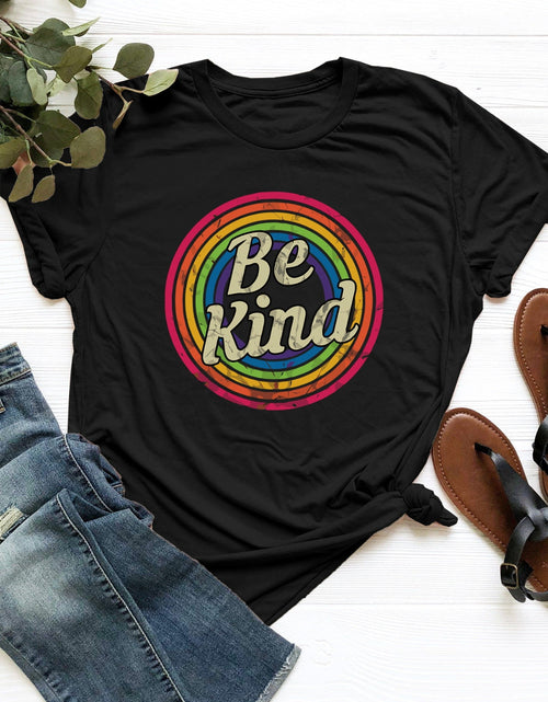 Load image into Gallery viewer, Graphic Round Neck Short Sleeve T-Shirt
