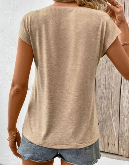 Load image into Gallery viewer, V-Neck Short Sleeve T-Shirt
