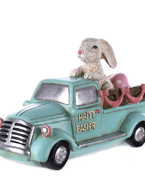 Load image into Gallery viewer, Easter Bunny in Car Figurine 9.5"L
