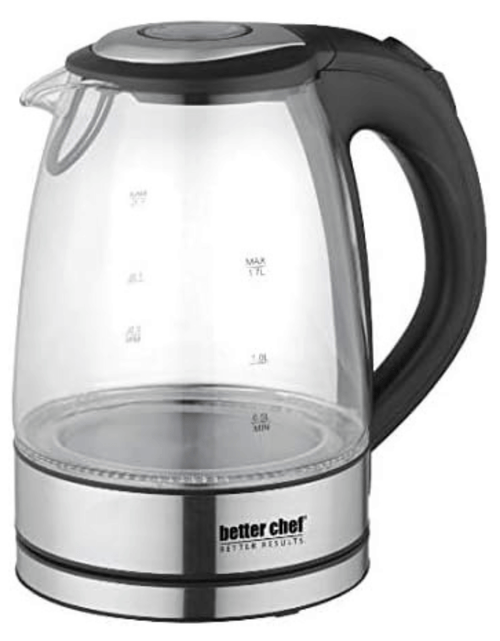 Load image into Gallery viewer, Better Chef 1500W 7-Cup Cordless Electric Borosilicate Glass Kettle with 360 Degree Swivel Base by Jupiter Gear Home

